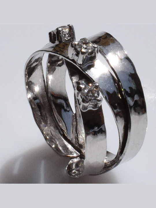 Bizoutaki Ring with Zircon made of Silver Bizoutaki Ring with Zircon made of Silver