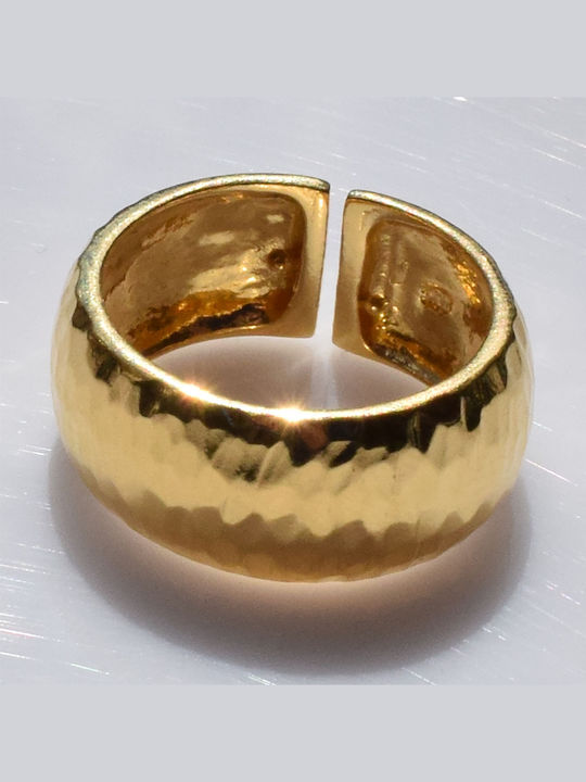 Bizoutaki Ring Small Wedding Band made of Silver Gold Plated