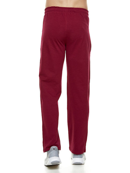 Sweatpants with Elastic Burgundy