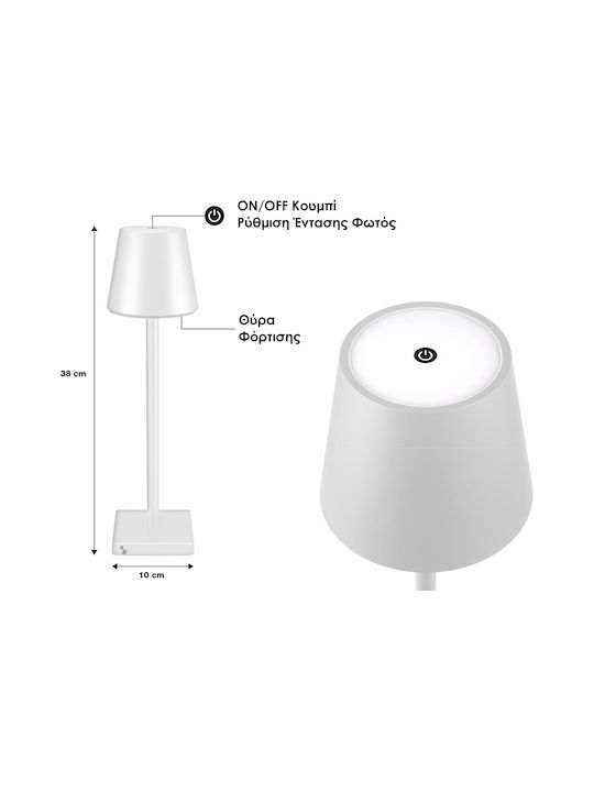 Beper Beper Außenstehlampe LED 2W mit Warmweißem Licht Weiß
