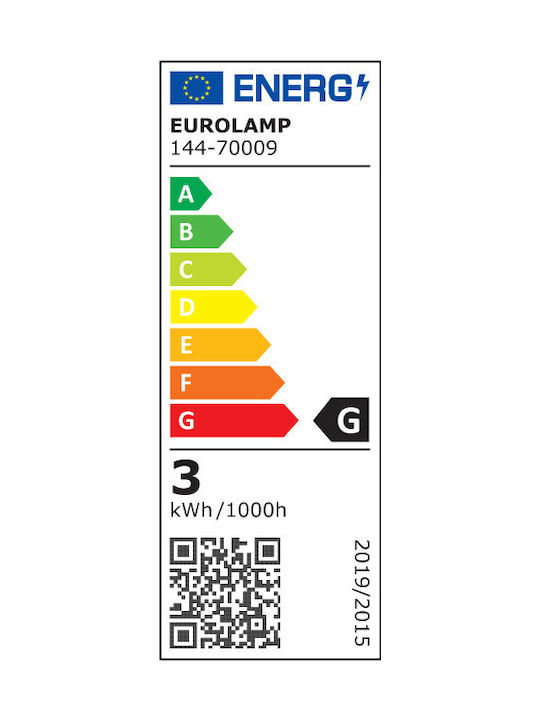 Eurolamp Μεταλλικό Πορτατίφ LED με Ροζ Χρυσό Καπέλο και Βάση