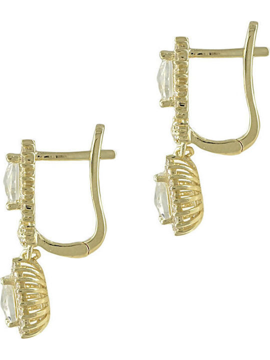 Kiriakos Gofas Set with Necklace , Earrings & Ring from Gold 14K with Stones