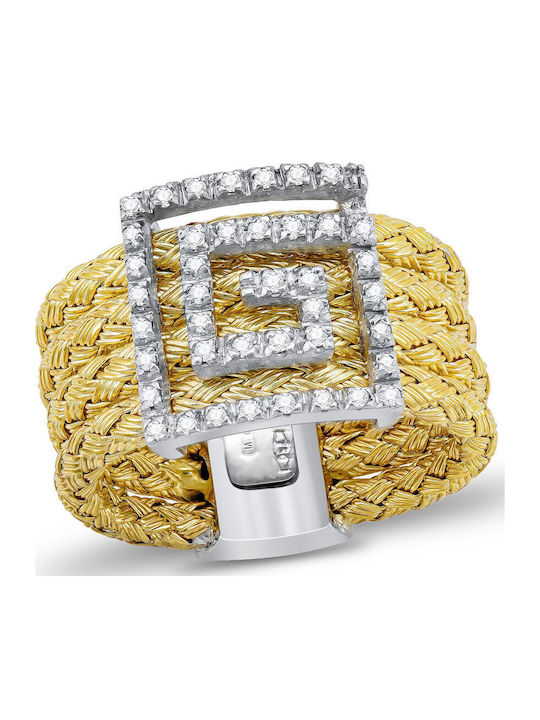 Kiriakos Gofas Set mit Ring & Armband aus Gold 18K