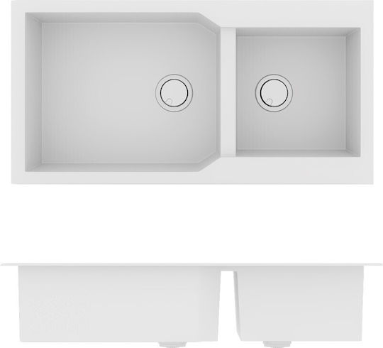 Sanitec Ultra Granite 803 Ένθετος Αριστερός από Συνθετικό Γρανίτη Μ98xΠ50cm Sanitec Ultra Granite 803 Ένθετος Αριστερός από Συνθετικό Γρανίτη Μ98xΠ50cm