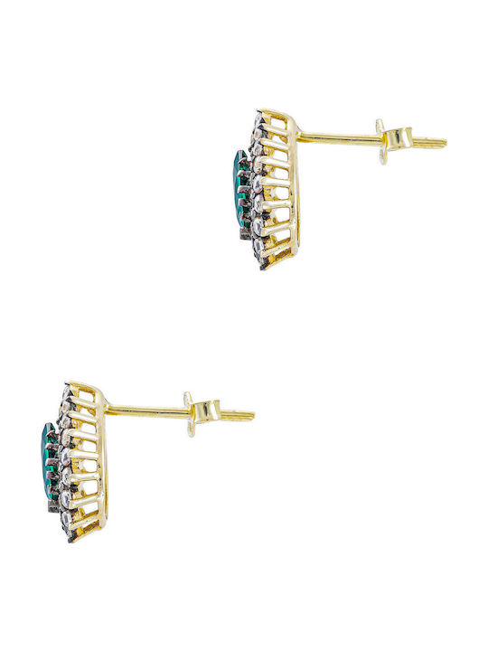 Kiriakos Gofas Earrings made of Gold 14K with Stones