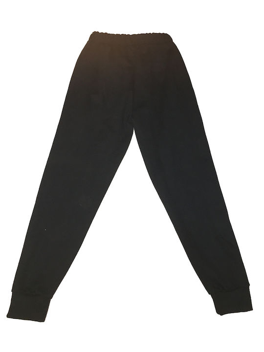 Kids Moda Men's Sweatpants with Rubber Black