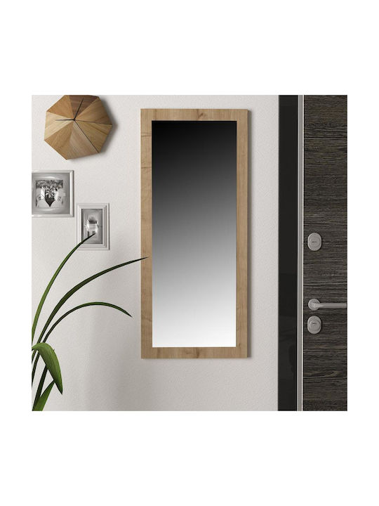 Fylliana Gabriel Wall Mirror with Beige Wooden Frame 105x45cm 1pcs