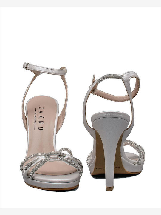 Leder Sandalen mit Strass Perla