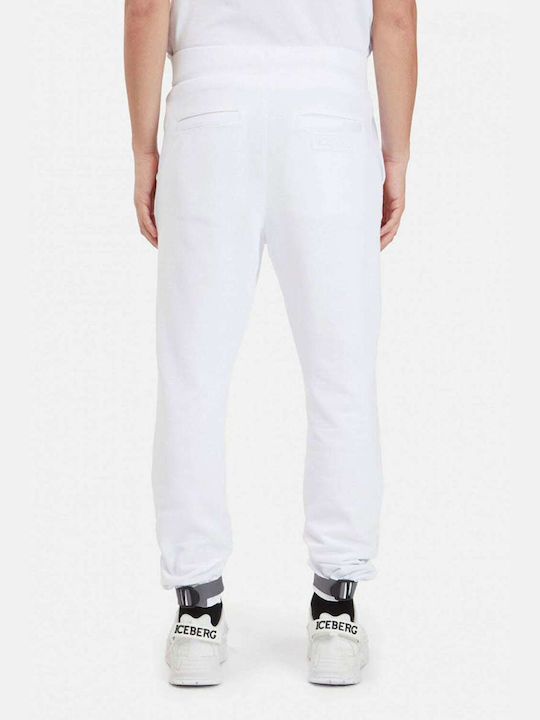 Iceberg Men's Sweatpants with Rubber White