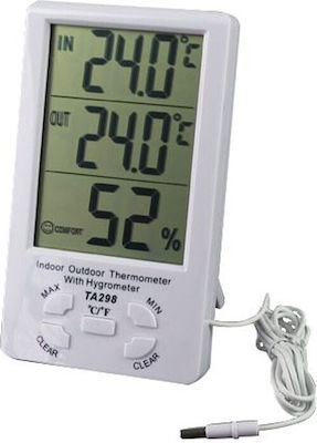 TA298 Digital Weather Station Tabletop White