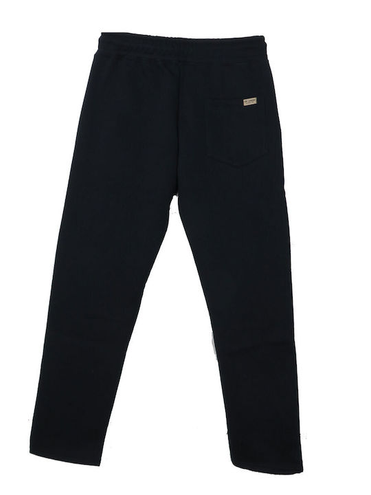 Everbest Men's Sweatpants with Rubber Navy Blue