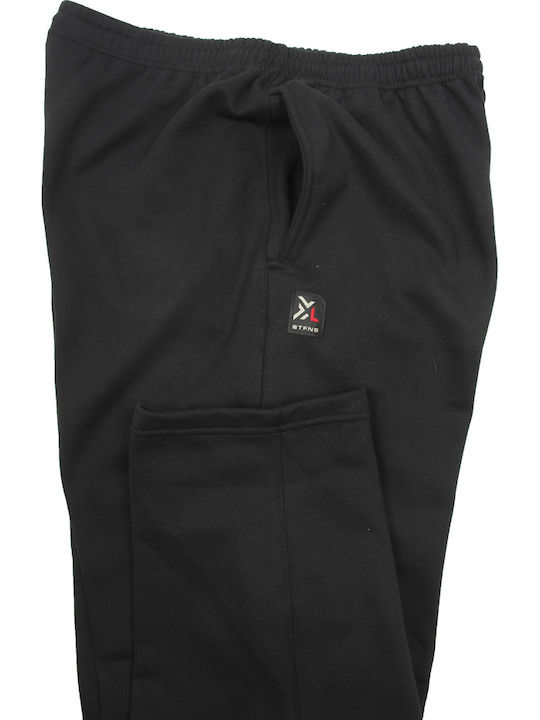 Stefansxxl Men's Sweatpants with Rubber Black