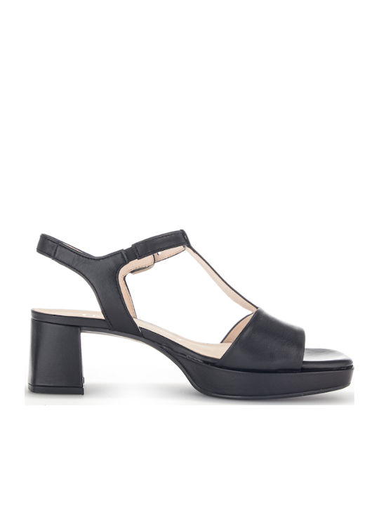 Leder Sandalen Anatomisch Schwarz