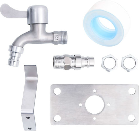 vidaXL Decorative Faucet Garden Stainless Steel 364502