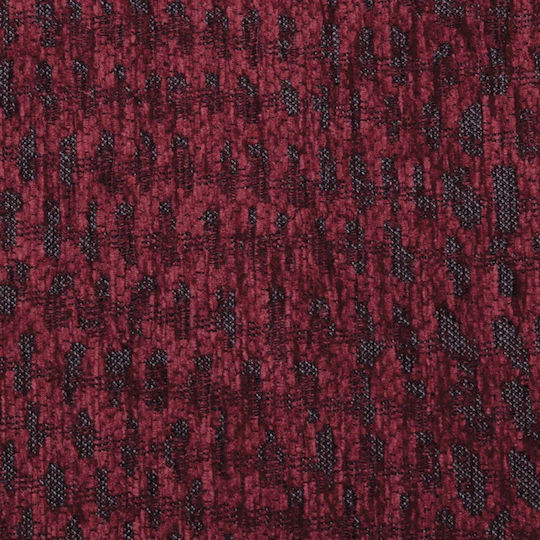 Aslanis Home Ismaros Dreisitzer-Sofa Wurf Chenille 180x300cm Burgundisch / Grau
