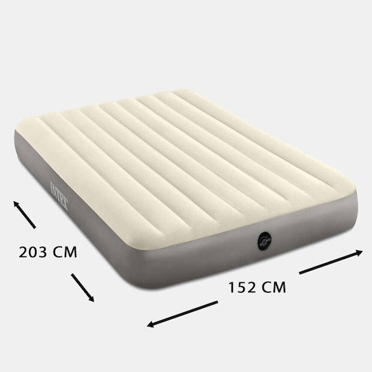 Intex Inflatable Sleeping Mattress Deluxe Single High 203x152x25εκ.