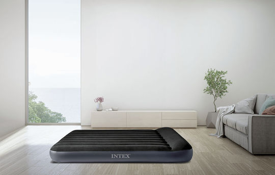 Intex Air Mattress Single with Integrated Pump Classic Twin 191x99x25cm