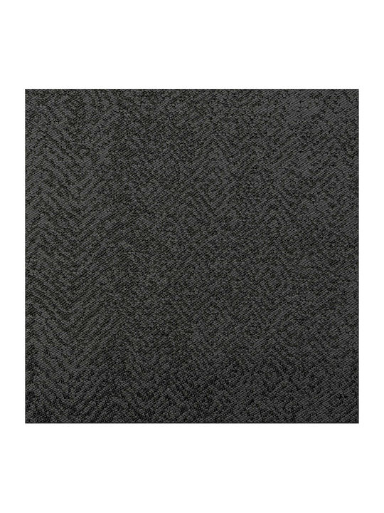 Aslanis Home Armchair Throw Kedros 180x180cm Charcoal / Black