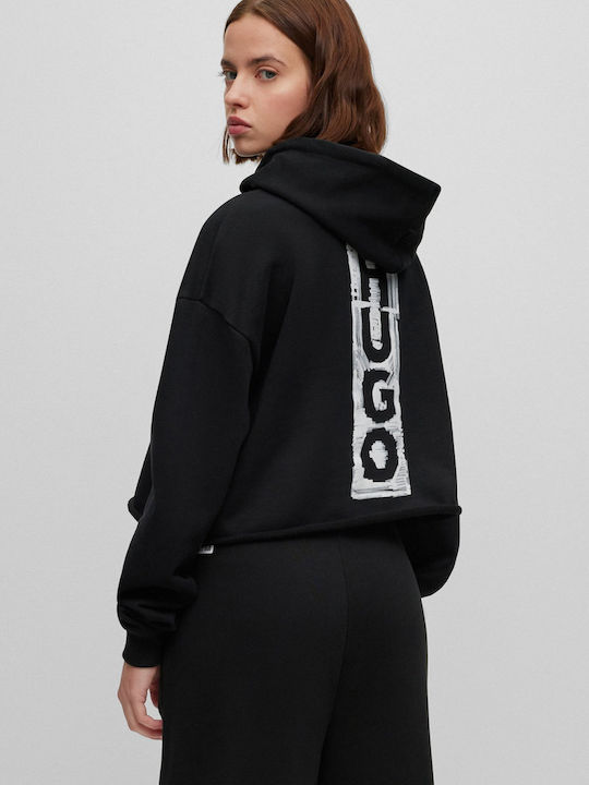 Hugo Boss Women's Cropped Sweatshirt Black