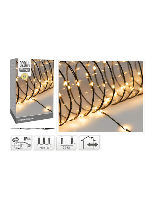 320 Λαμπάκια LED 24μ. Θερμό Λευκό σε Σειρά 320 Λαμπάκια LED 24μ. Θερμό Λευκό σε Σειρά