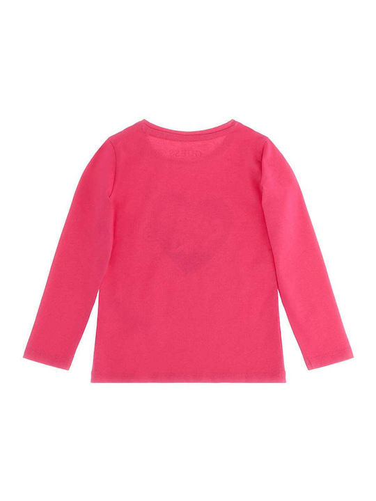 Guess Kids Blouse Long Sleeve Fuchsia