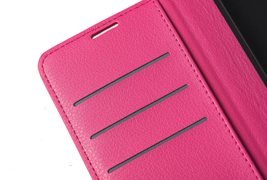 Naxius Case Book Synthetic Leather Pink (Vivo Y22S / Y35)