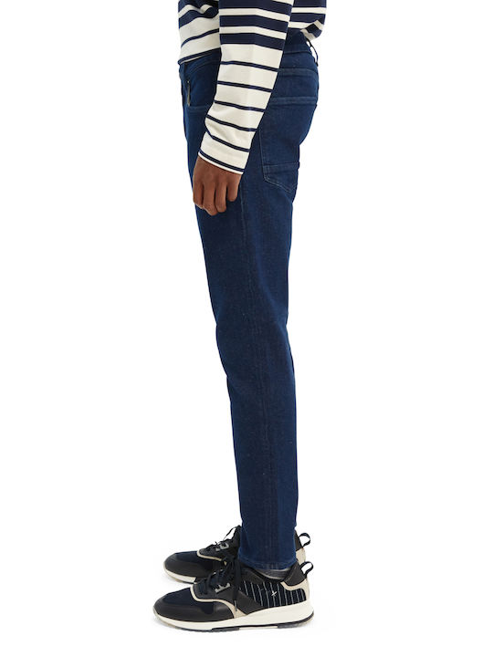 Men's Jeans Pants with Slim Fit Navy Blue