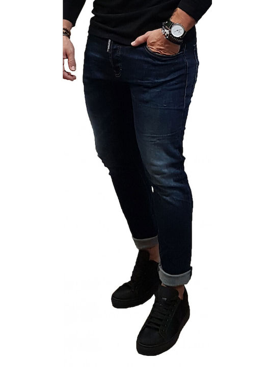 Ανδρικό Παντελόνι Τζιν Cropped Μπλε