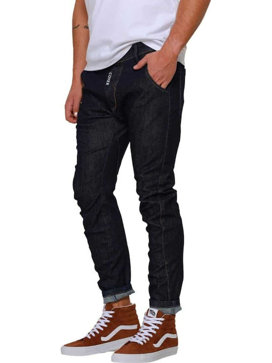 Herren Jeanshose Elastisches mit Lose Anwendung Marineblau