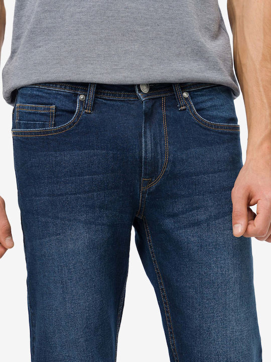Men's Jeans Pants with Regular Straight Fit Navy Blue