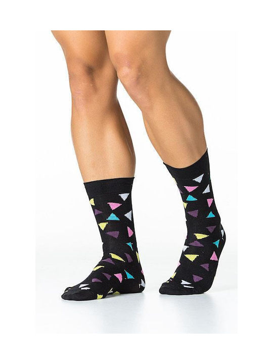 Inizio Men's Patterned Socks Black