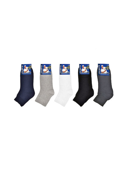 Jokers Men's Solid Color Socks Black