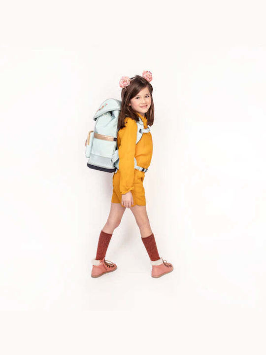 Jeune Premier Schulranzen Rucksack Grundschule Hellblau 18Liter