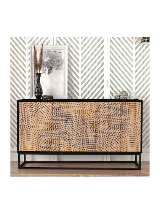 Μπουφές Themis Ξύλινος Μπεζ 150x35x83.6cm