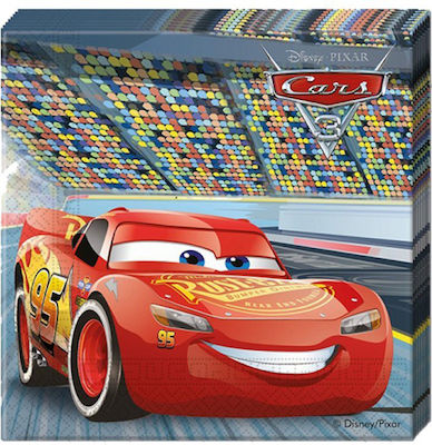 Party Napkins Cars Multicolored 33x33cm. 20pcs