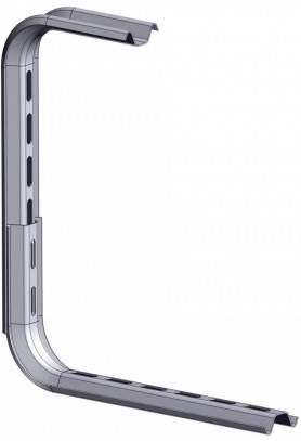 Metallodomi Heavy-Duty Galvanized Corner Shelf Silver 100x100mm 076.SA100100