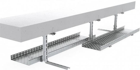 Metallodomi Heavy-Duty Galvanized Corner Shelf Silver 100x100mm 076.SA100100