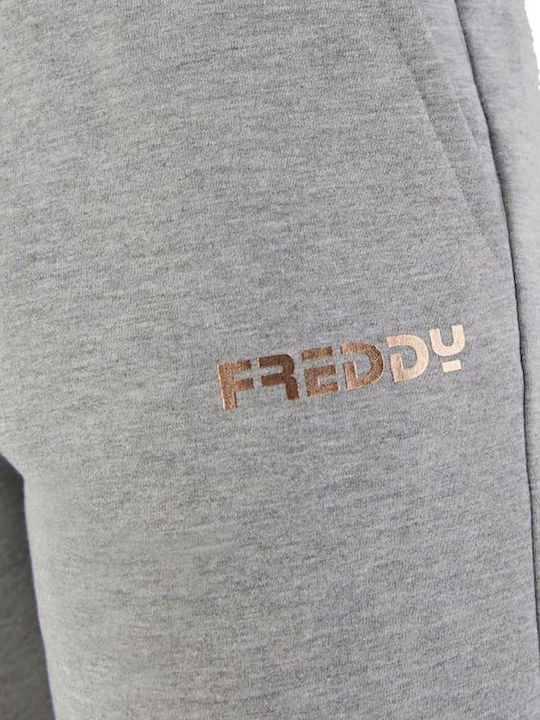 Παντελόνι Φόρμας με Λάστιχο Fleece Γκρι