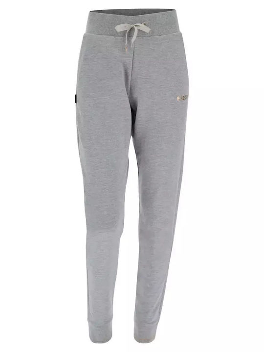 Παντελόνι Φόρμας με Λάστιχο Fleece Γκρι