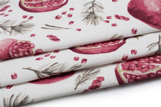 Dimcol Ράνερ Pomegranate Αλέκιαστο 458 White 40x180εκ.