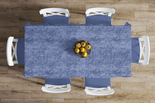 Dimcol Σετ 2τμχ Panama Shadow Αλέκιαστο Dark Blue 140x140εκ.