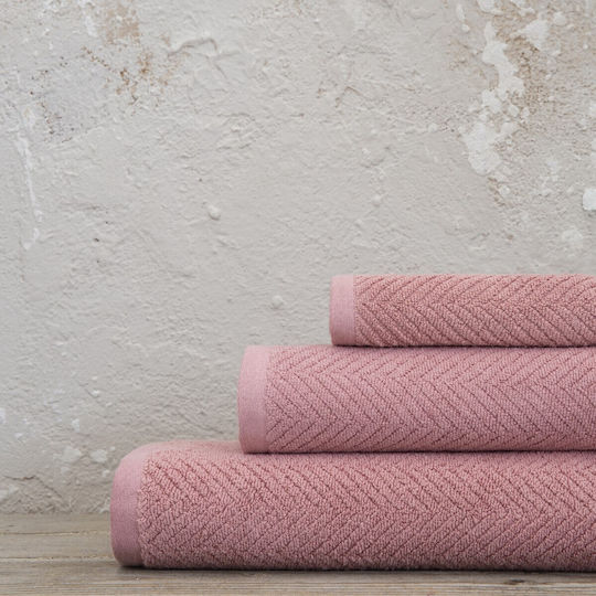 Nima Körper Badehandtuch Bold 80x150cm Rosa Gewicht 550gr/m²