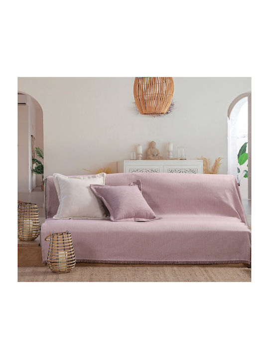 Nef-Nef Homeware Sofa Throws 2 Seater Nature 22 170x250cm Lilac 030995