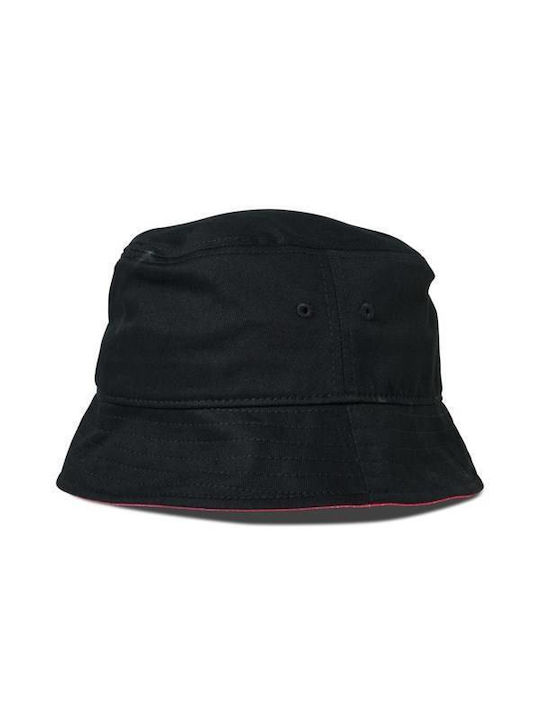 Fox Γυναικείο Ψάθινο Καπέλο Bucket Μαύρο