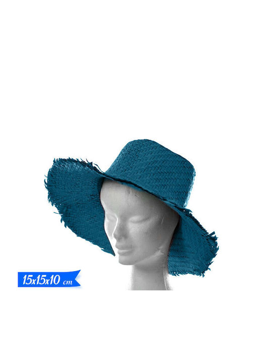 Golden Hill Wicker Women's Hat Turquoise