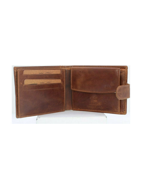 Leather Men's Wallet Classic with RFID Cognac