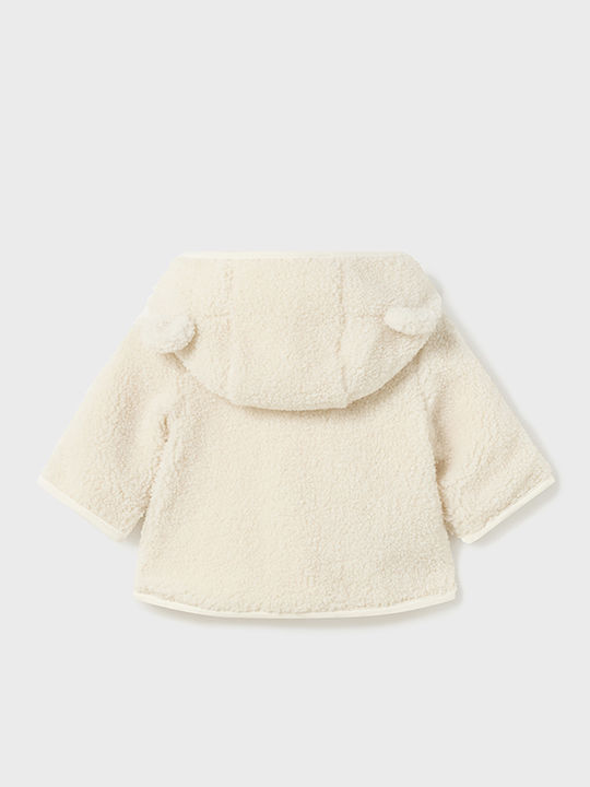 Kids' Casual Jacket Short with Hood Beige