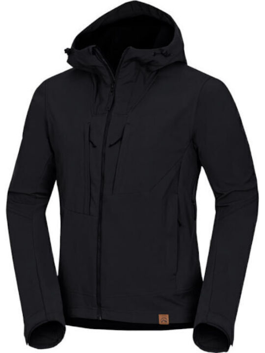 3L Χειμωνιάτικο Μπουφάν Softshell Αδιάβροχο και Αντιανεμικό Μαύρο