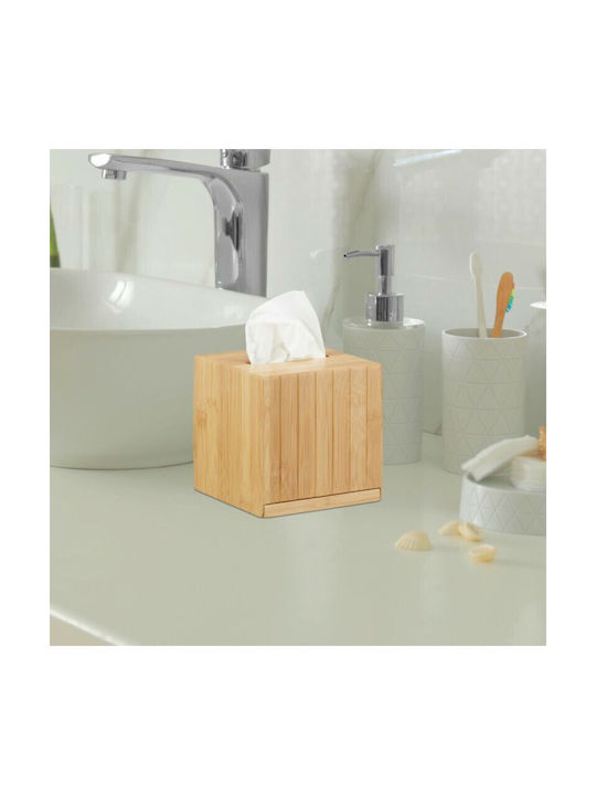 Relaxdays Suport pentru șervețele Lemn Maro 14x14x14cm 10022175