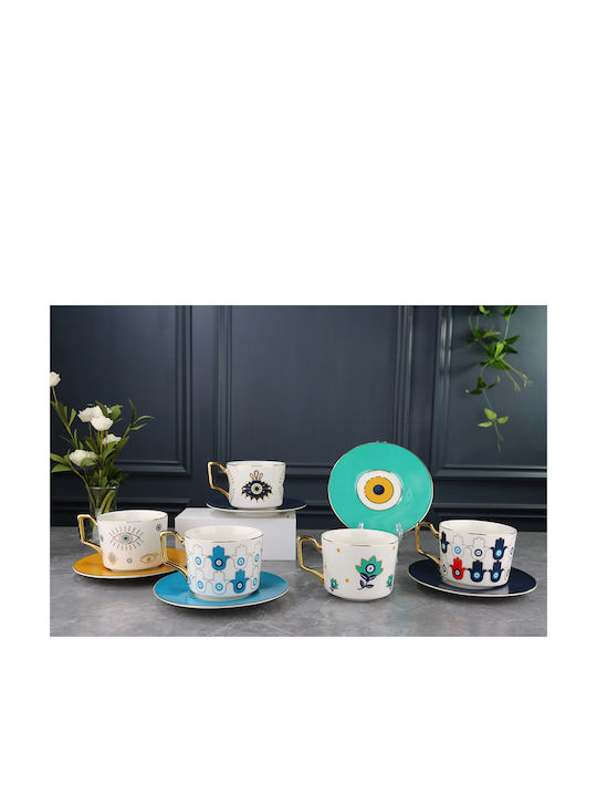 Keskor Tasse Tee aus Porzellan Weiß 250ml